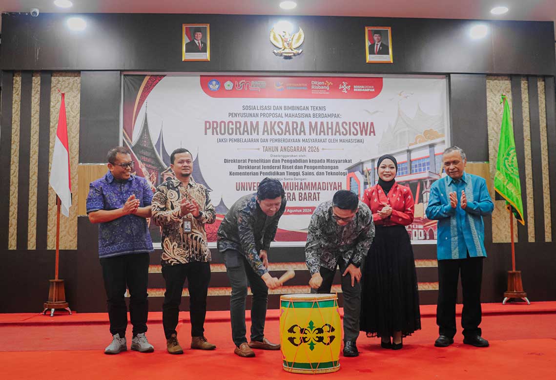 UM Sumatera Barat Jadi Tuan Rumah Bimtek Program Aksara Mahasiswa Berdampak 2026